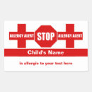 Recherche de médicale autocollants Allergie