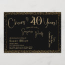 Recherche de quarantième surprise invitations Célébration