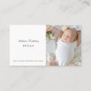 Recherche de photo de bébé cartes visite Moderne