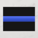 Recherche de policiers cartes postales Ligne bleue mince