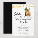 Recherche de de surprise anniversaire invitations Noir et or