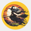 Recherche de silhouette sorcière autocollants Sorcellerie