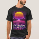 Recherche de synthwave tshirts Coucher de soleil