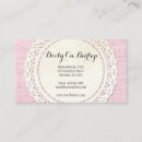 Recherche de dentelle rustique cartes visite Toile de jute
