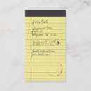 Recherche de notes cartes visite Script