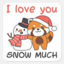 Recherche de panda rouge autocollants Neige
