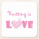 Recherche de tricot dessous de verres Amour