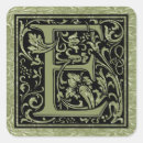 Recherche de lettre fantaisie autocollants Initiale