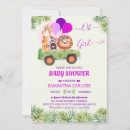 Recherche de safari baby shower fille invitations Moderne