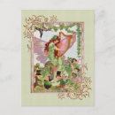 Recherche de trefle cartes postales Rose