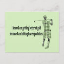 Recherche de golf de fête des pères cartes postales Golfeur