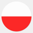 Recherche de drapeau pologne autocollants Rouge