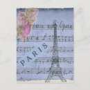 Recherche de collage vintage cartes postales Tour eiffel