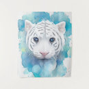 Recherche de tigre de art Blanc