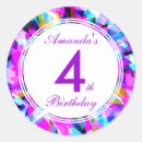 Recherche de numéro 4 autocollants Anniversaire