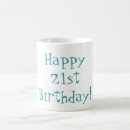 Recherche de 21ème anniversaire tasses Célébration