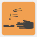 Recherche de symbole chimique autocollants Avertissement