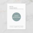Zoek naar monogram logo visitekaartjes Eenvoudig