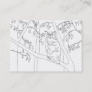 Recherche de hiboux cartes visite Pour enfants