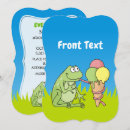 Recherche de dessin de grenouille invitations Vert
