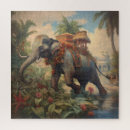 Recherche de éléphant vintage puzzles Indien