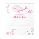 Recherche de baleine blocsnotes Aquarelle