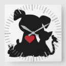 Recherche de silhouettes animales horloges Animaux domestiques