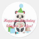 Recherche de panda heureux autocollants Dessin
