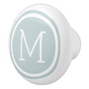 Recherche de bleu boutons et poignées de porte Monogramme