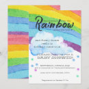 Zoek naar regenboog baby uitnodigingen Babyfeestje