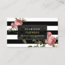 Recherche de fleurs vintages cartes visite Fleuriste