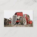 Recherche de voiture rouge classique cartes visite Voitures