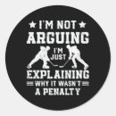 Recherche de joueur de hockey autocollants Drôle