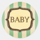 Zoek naar groene strepen stickers Baby shower
