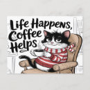 Recherche de café drôle cartes postales Animal