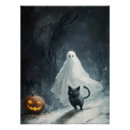 Recherche de chat noir de halloween posters Jack o' lantern