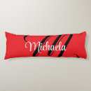 Recherche de monogramme moderne coussins Rouge