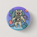 Zoek naar grappige kat buttons Minimalistisch