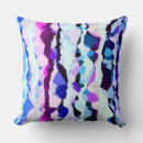 Recherche de motif ondulé coussins Bleu