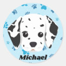 Recherche de empreinte patte bleu autocollants Dog