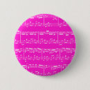 Recherche de notes musicales badges Rose