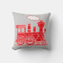 Recherche de train rouge coussins Train à vapeur