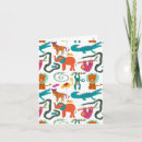 Recherche de animal abstrait vœux cartes Enfants