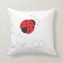 Recherche de coccinelles coussins Coeurs