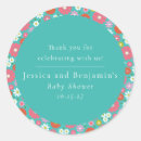 Recherche de fleurs turquoise autocollants Baby