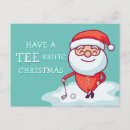 Recherche de noël golf cartes postales Drôle