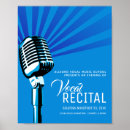 Recherche de microphone posters Bleu