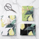 Recherche de motif de citron papier cadeau Été