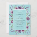 Recherche de bleu lavande mariage invitations Printemps