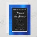Recherche de bleu royal et blanc invitations Luxe